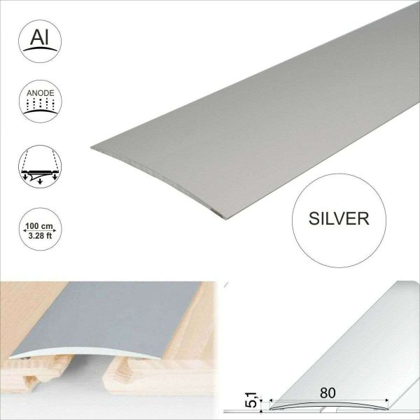 A71 80mm Anodised Aluminium Self Adhesive Door Threshold Strip - Image 7