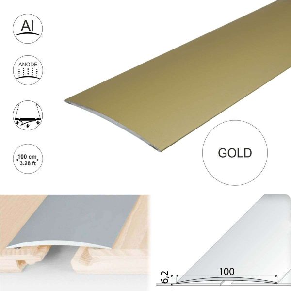 A72 100mm Anodised Aluminium Self Adhesive Door Threshold Strip - Image 5