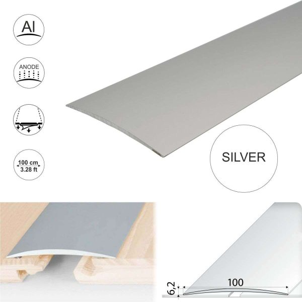 A72 100mm Anodised Aluminium Self Adhesive Door Threshold Strip - Image 6