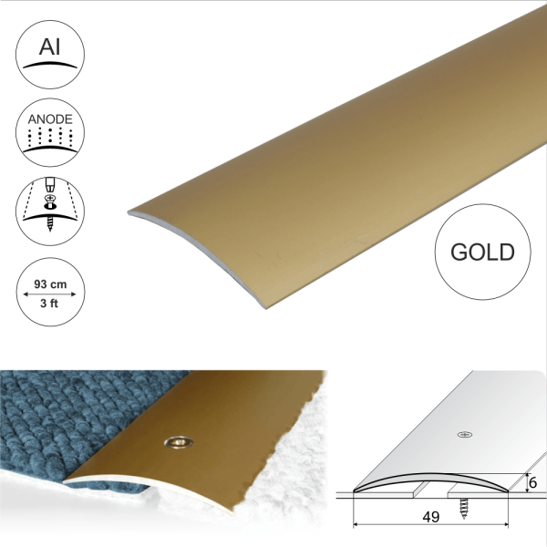 A04 49mm Anodised Aluminium Door Threshold Strip - Image 17