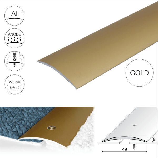 A04 49mm Anodised Aluminium Door Threshold Strip - Image 8