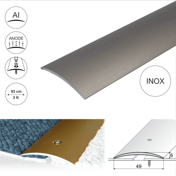 A04 49mm Anodised Aluminium Door Threshold Strip - Image 9