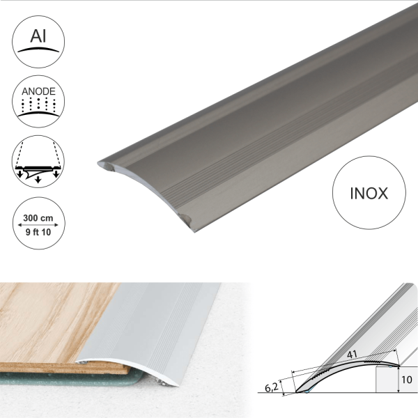 A48 41mm Anodised Aluminium Self Adhesive Door Threshold Ramp Profile - Image 10