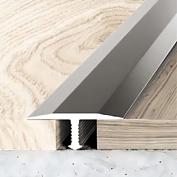 A56 26mm Anodised Aluminium Threshold Trim T Bar Transition Strip For Tiles