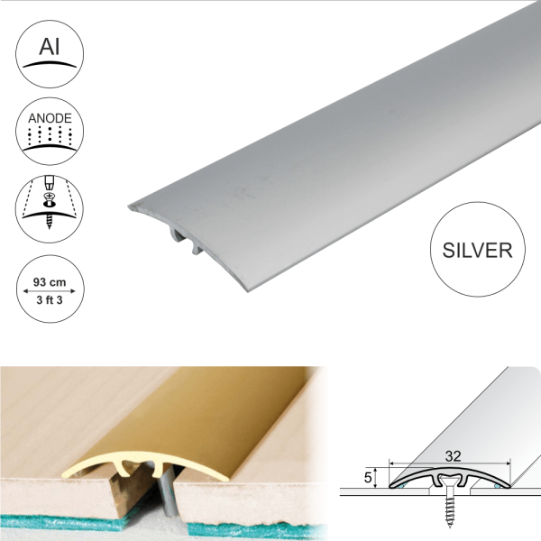 A66 32mm Anodised Aluminium Door Threshold Strip - Image 11