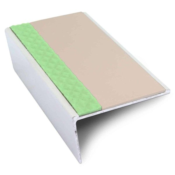 ASL02 57x32mm Aluminium Non Slip Stair Nosing Edge Trim With Pvc Insert - Image 3