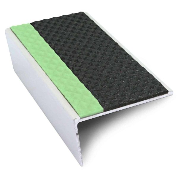 ASL02 Tredsafe 57x32mm Aluminium Non Slip Stair Nosing Edge Trim With Pvc Insert - Image 3