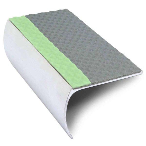 ASL03 Tredsafe 57x40mm Aluminium Non Slip Stair Nosing Edge Trim With Pvc Insert - Image 4