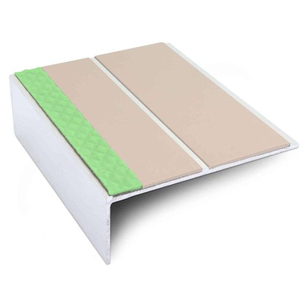 ASL09 85x30mm Aluminium Non Slip Stair Nosing Edge Trim With Pvc Insert - Image 3