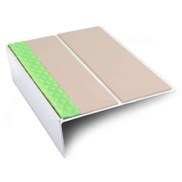 ASL10 85x32mm Aluminium Non Slip Stair Nosing Edge Trim With Pvc Insert - Image 3