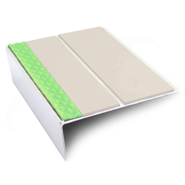 ASL10 85x32mm Aluminium Non Slip Stair Nosing Edge Trim With Pvc Insert - Image 6