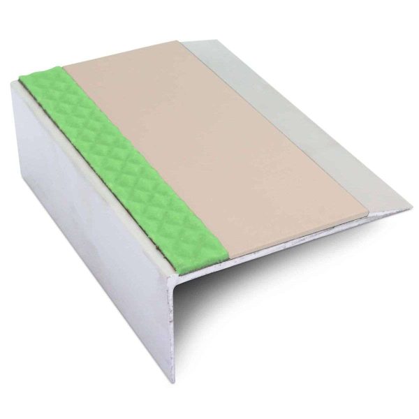 ASL15 66x32mm Aluminium Non Slip Stair Nosing Edge Trim With Pvc Insert - Image 3