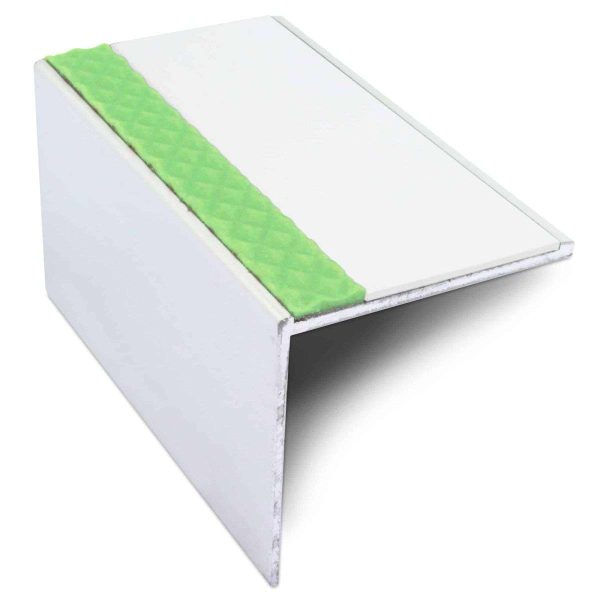 ASL19 56x55mm Tredsafe DDA Compliant Aluminium Non Slip Stair Nosing Edge Trim With Pvc Insert - Image 5