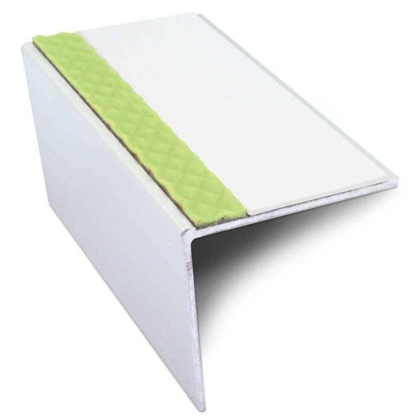 ASL20 57x55mm DDA Compliant Aluminium Non Slip Stair Nosing Edge Trim With Pvc Insert - Image 12