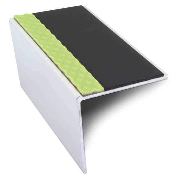 ASL20 57x55mm DDA Compliant Aluminium Non Slip Stair Nosing Edge Trim With Pvc Insert - Image 4