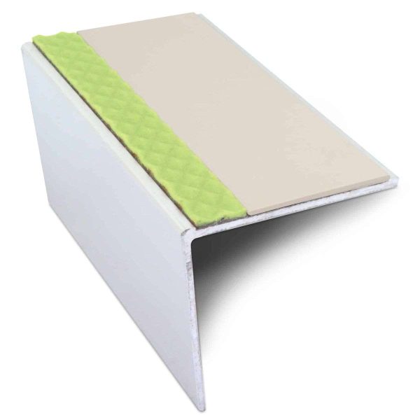 ASL20 57x55mm DDA Compliant Aluminium Non Slip Stair Nosing Edge Trim With Pvc Insert - Image 6