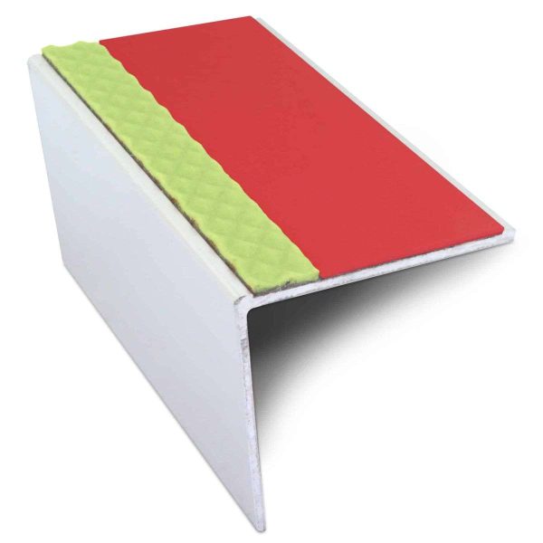 ASL20 57x55mm DDA Compliant Aluminium Non Slip Stair Nosing Edge Trim With Pvc Insert - Image 11