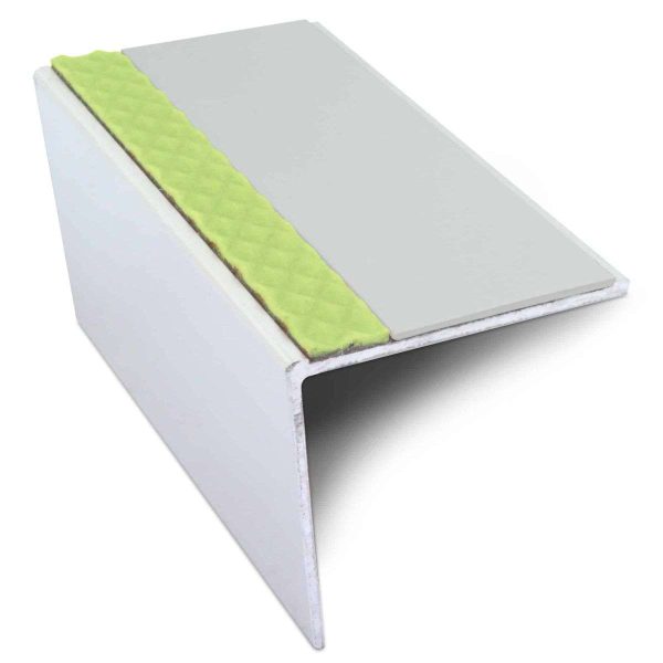 ASL20 57x55mm DDA Compliant Aluminium Non Slip Stair Nosing Edge Trim With Pvc Insert - Image 9