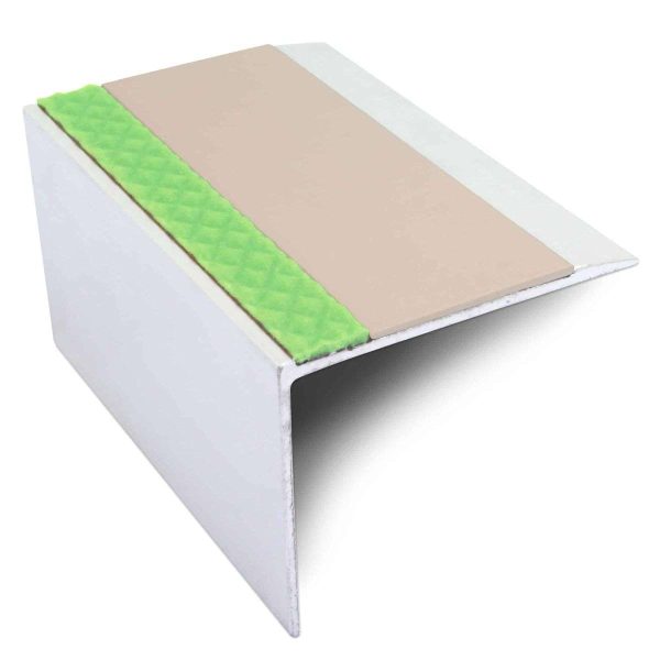 ASL21 67x55mm DDA Compliant Aluminium Non Slip Stair Nosing Edge Trim With Pvc Insert - Image 3