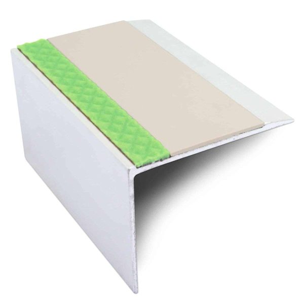 ASL21 67x55mm DDA Compliant Aluminium Non Slip Stair Nosing Edge Trim With Pvc Insert - Image 6