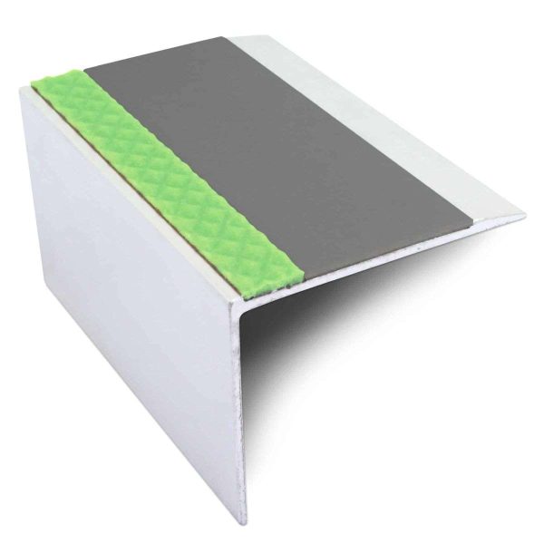 ASL21 67x55mm DDA Compliant Aluminium Non Slip Stair Nosing Edge Trim With Pvc Insert - Image 10