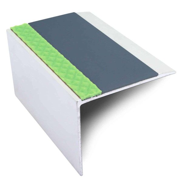 ASL21 67x55mm DDA Compliant Aluminium Non Slip Stair Nosing Edge Trim With Pvc Insert - Image 7