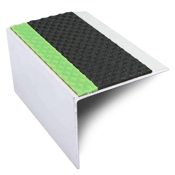 ASL21 67x55mm TredSafe DDA Compliant Aluminium Non Slip Stair Nosing Edge Trim With Pvc Insert - Image 3