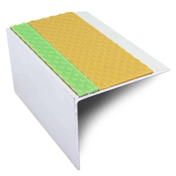 ASL21 67x55mm TredSafe DDA Compliant Aluminium Non Slip Stair Nosing Edge Trim With Pvc Insert - Image 5