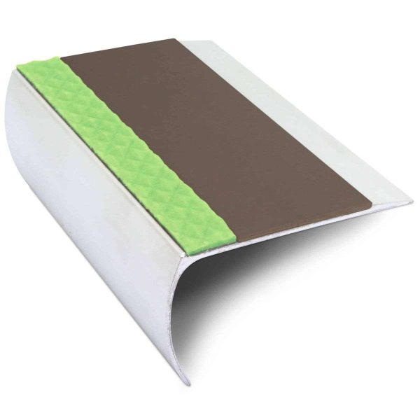 ASL25 69x40mm Aluminium Non Slip Stair Nosing Edge Trim With Pvc Insert - Image 5