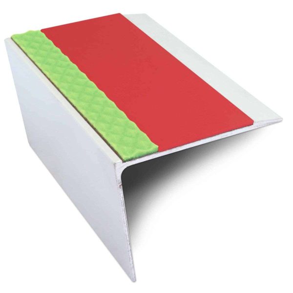 ASL26 67x55mm DDA Compliant Aluminium Non Slip Stair Nosing Edge Trim With Pvc Insert - Image 11