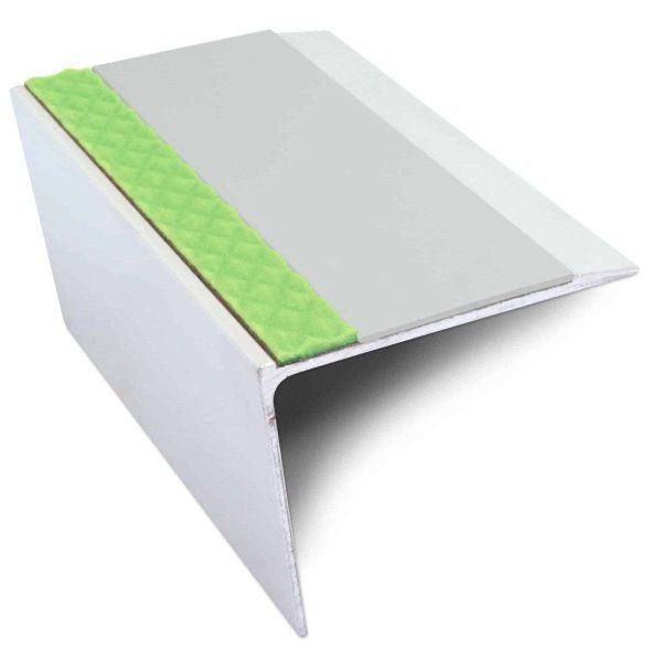 ASL26 67x55mm DDA Compliant Aluminium Non Slip Stair Nosing Edge Trim With Pvc Insert - Image 9