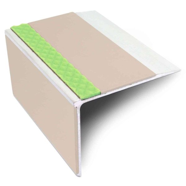 ASL27 75x58mm DDA Compliant Aluminium Non Slip Stair Nosing Edge Trim With Pvc Insert - Image 3