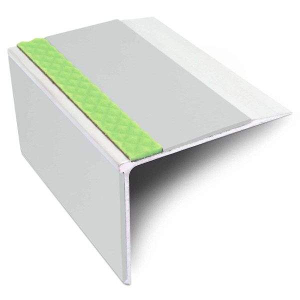 ASL27 75x58mm DDA Compliant Aluminium Non Slip Stair Nosing Edge Trim With Pvc Insert - Image 9