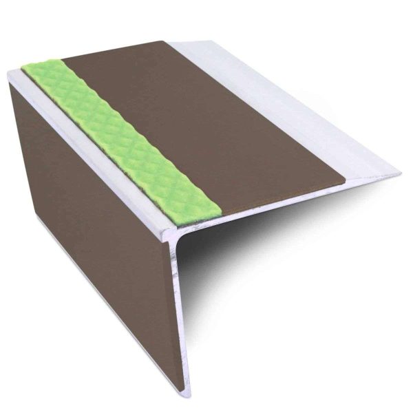 ASL28 75x58mm DDA Compliant Straight Aluminium Non Slip Stair Nosing Edge Trim With PVC Insert - Image 5