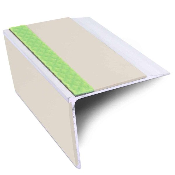 ASL28 75x58mm DDA Compliant Straight Aluminium Non Slip Stair Nosing Edge Trim With PVC Insert - Image 6