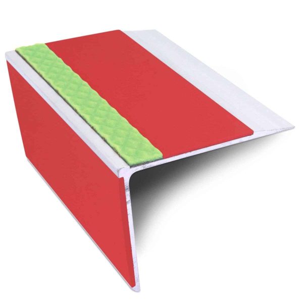 ASL28 75x58mm DDA Compliant Straight Aluminium Non Slip Stair Nosing Edge Trim With PVC Insert - Image 11