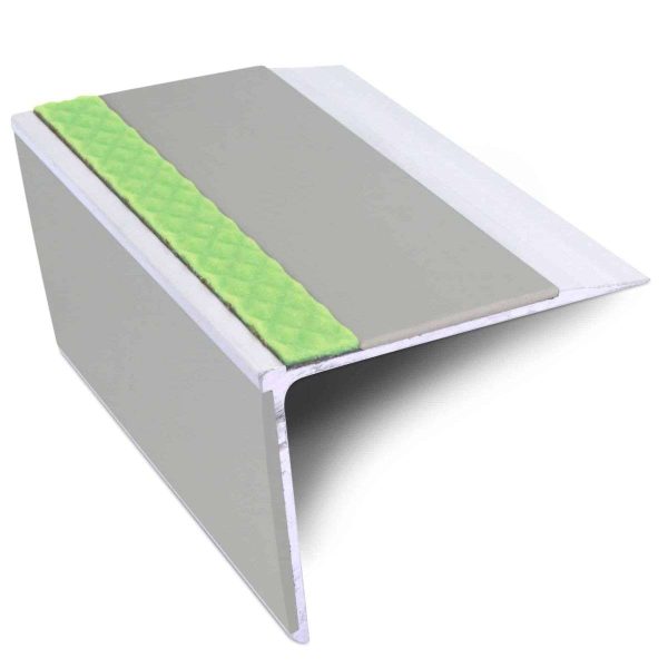 ASL28 75x58mm DDA Compliant Straight Aluminium Non Slip Stair Nosing Edge Trim With PVC Insert - Image 8