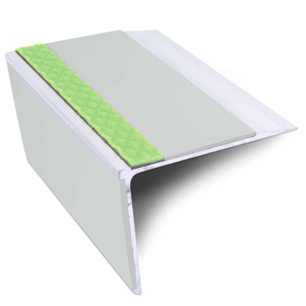 ASL28 75x58mm DDA Compliant Straight Aluminium Non Slip Stair Nosing Edge Trim With PVC Insert - Image 9