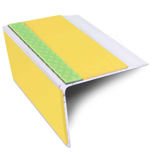 ASL28 75x58mm DDA Compliant Straight Aluminium Non Slip Stair Nosing Edge Trim With PVC Insert - Image 13