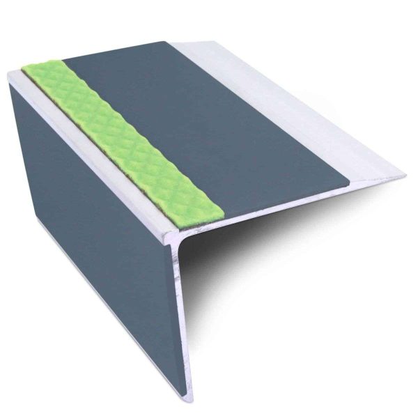 ASL28 75x58mm DDA Compliant Straight Aluminium Non Slip Stair Nosing Edge Trim With PVC Insert - Image 7