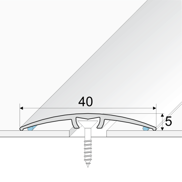 A64 40mm Anodised Aluminium Door Threshold Strip - Image 2