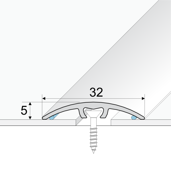 A66 32mm Anodised Aluminium Door Threshold Strip - Image 2