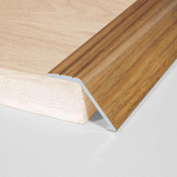 A47 41mm Aluminium Wood Effect Self Adhesive Door Threshold Ramp Profile