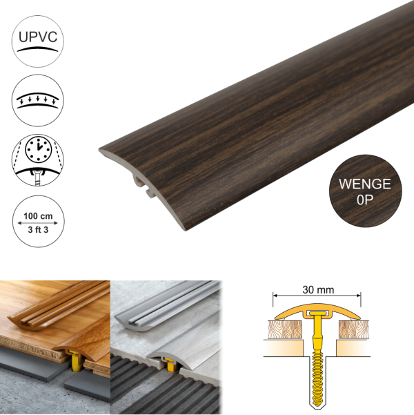 D-P0300 30mm Pvc Wood Effect Door Threshold Strip - Image 9