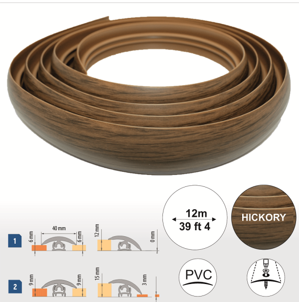 Flex Line 40mm Pvc Flexible Flooring Transition Profile Door Threshold - Image 18