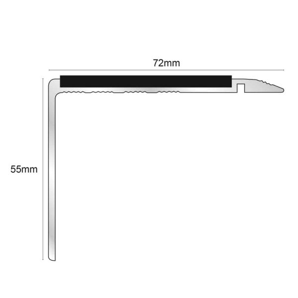 NHD22 – 72 x 55mm – Non Slip Stair Nosing - Image 2