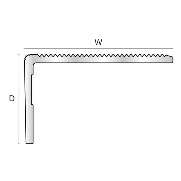 NRA50 – Retro fit Aluminium Stair Nosing - Image 2