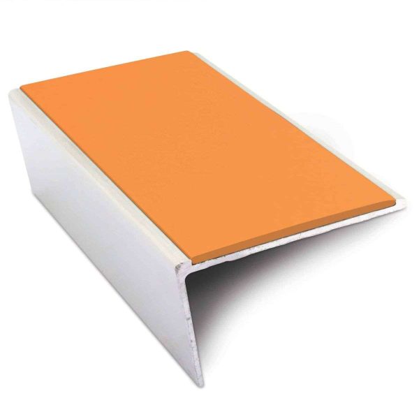 NSL02 57 x 32mm Aluminium Non Slip Stair Nosing Rakeback  Edge Trim With Pvc Insert - Image 14