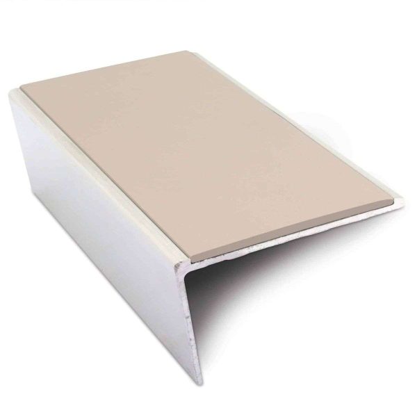 NSL02 57 x 32mm Aluminium Non Slip Stair Nosing Rakeback  Edge Trim With Pvc Insert - Image 3