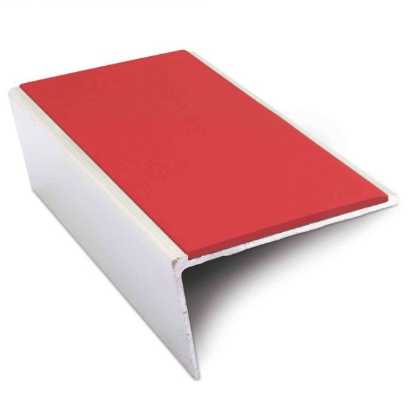 NSL02 57 x 32mm Aluminium Non Slip Stair Nosing Rakeback  Edge Trim With Pvc Insert - Image 11